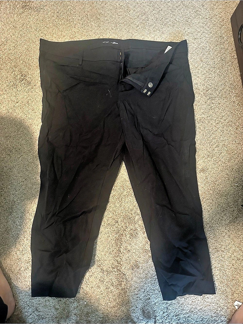 Old Navy Pixie Secret-Slim Pockets Plus-Size Pants Black Waist 24